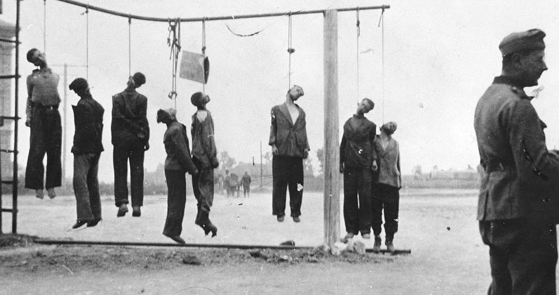 Jews executed by the Romanian occupiers.
